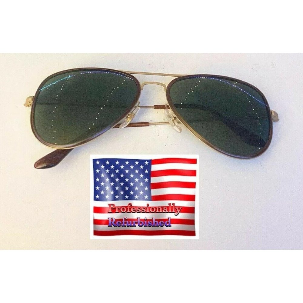 Ray Ban RB3513M Fashion Aviator Brown Gold Sunglas